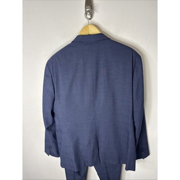 Banana Republic Slim Fit 2 Piece Suit 46R Jacket 38x31 Pants Blue - Picture 4 of 9